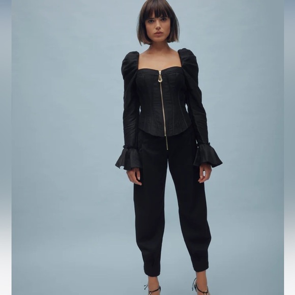 Aje Giselle shoulder puff corset top size: 0 US/ 4 AU - Picture 10 of 16